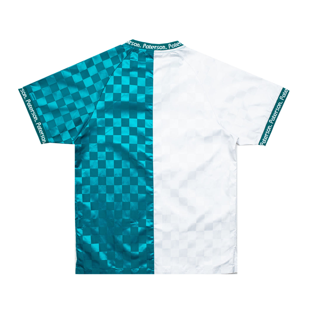 turquoise soccer jersey