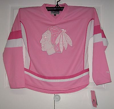 pink blackhawks jersey