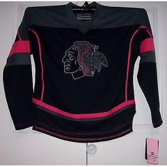 pink and black oilers jersey