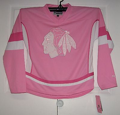blackhawks pink jersey