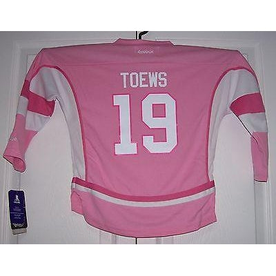 pink blackhawks jersey