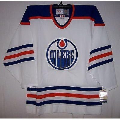 Vintage 1982 Edmonton Oilers White CCM 550 Jersey S