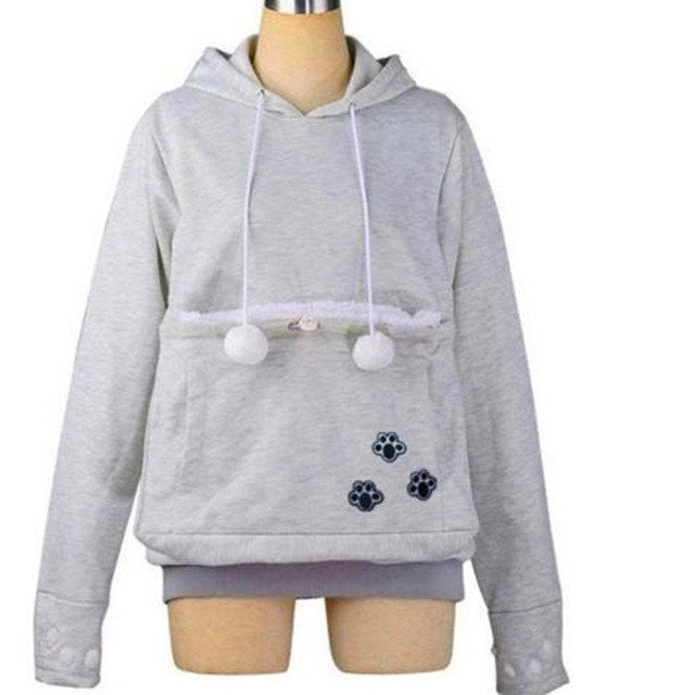 sweatshirt with puppy pouch