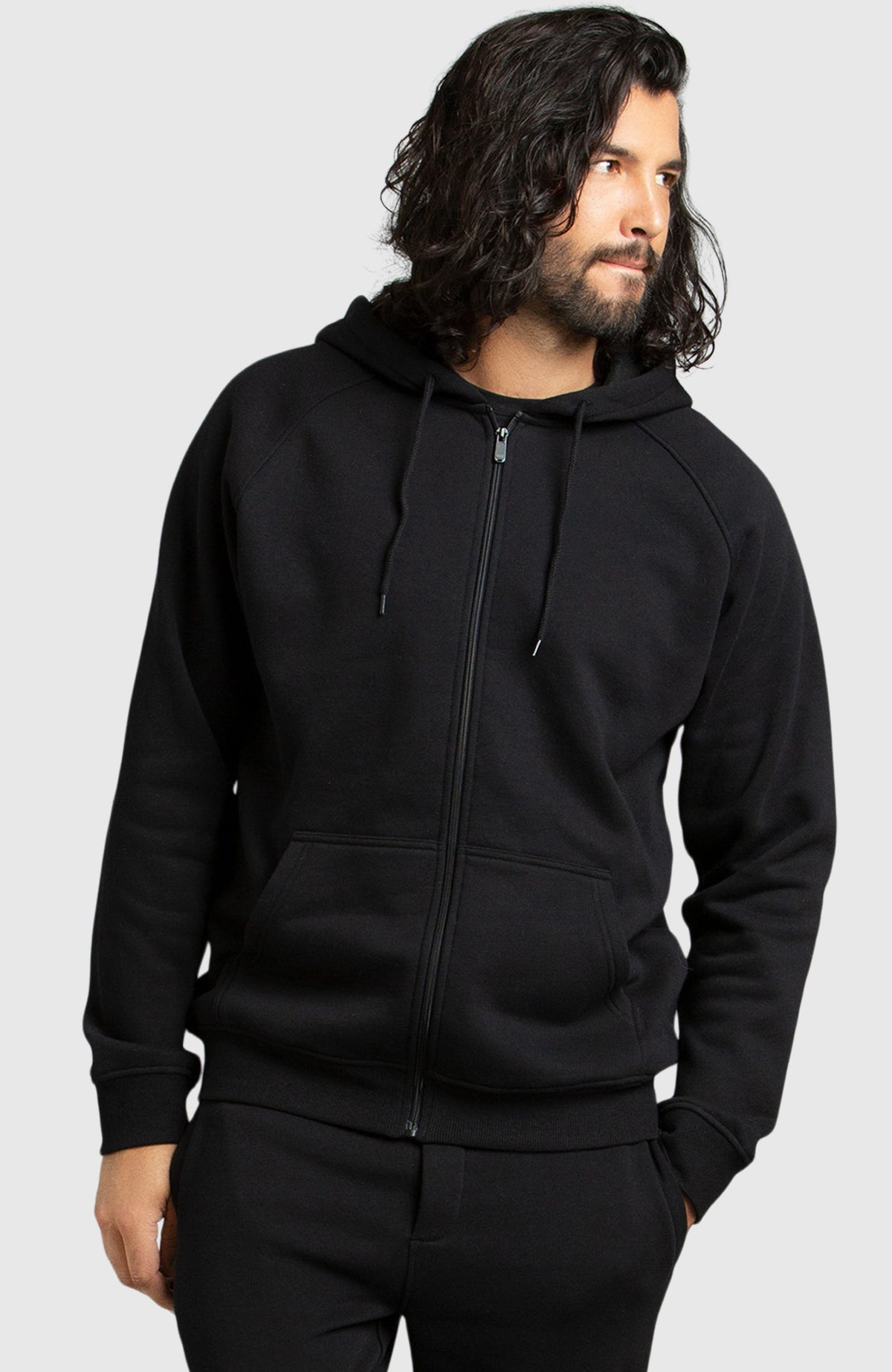 Buy H4X men loose fit fleece logo hoodie grey heather Online