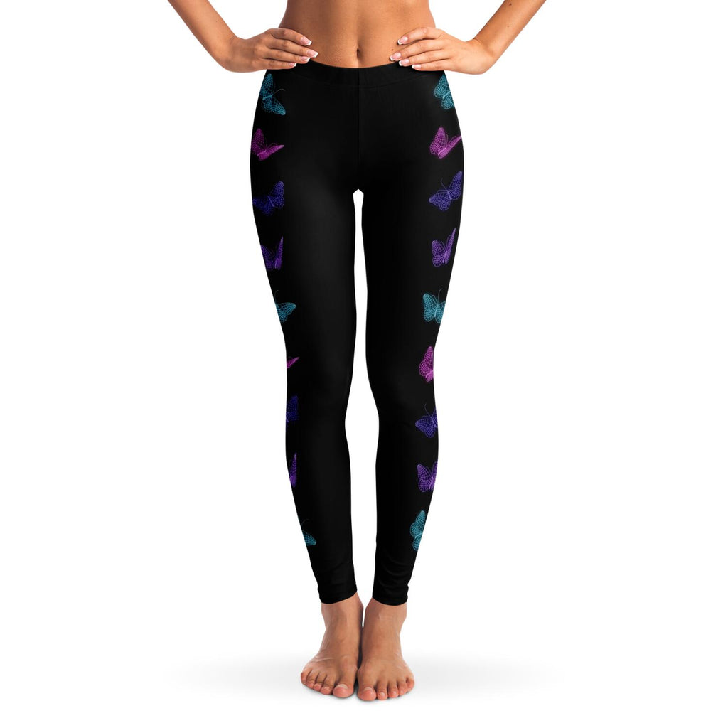 Purple Butterfly Tights