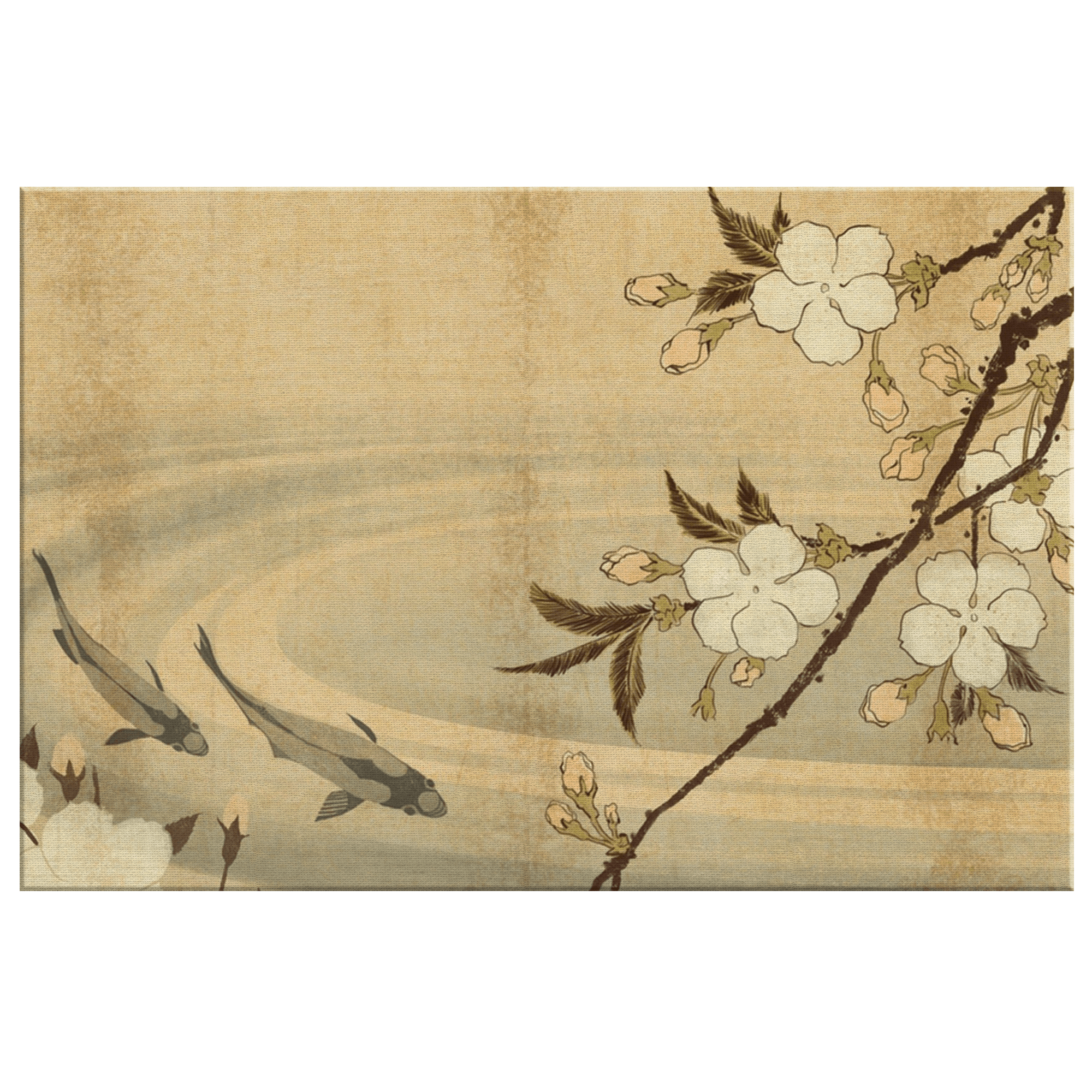 traditional japanese art koi wallpaper