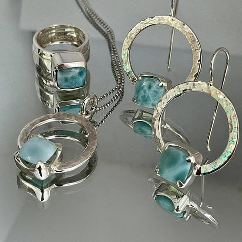 Larimar jewellery | Triolgy Collection | Desiderate