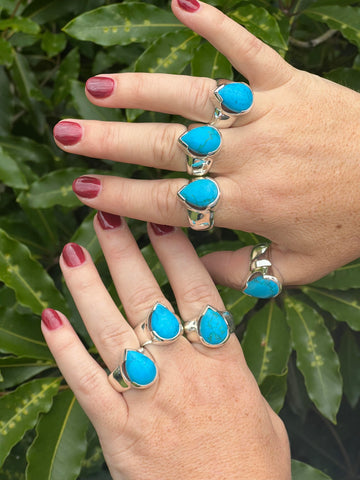 turquoise rings