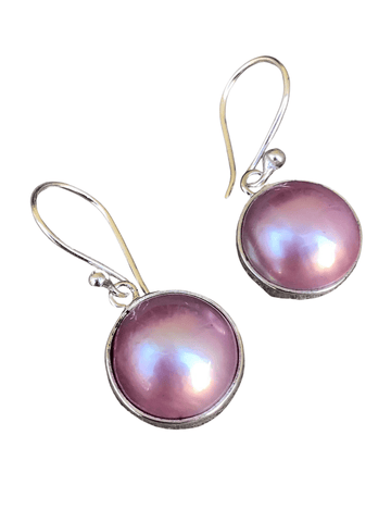 Pink Pearl Earrings