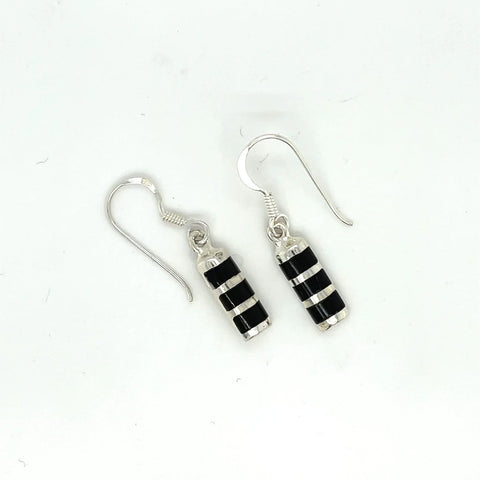 Silver Onyx Earrings - Desiderate