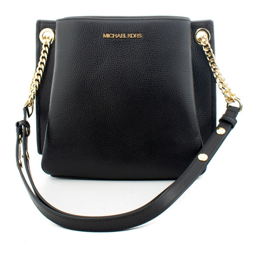 Michael Kors 35T0GXZL5L Black Leather Shoulder Bag – Designer Online