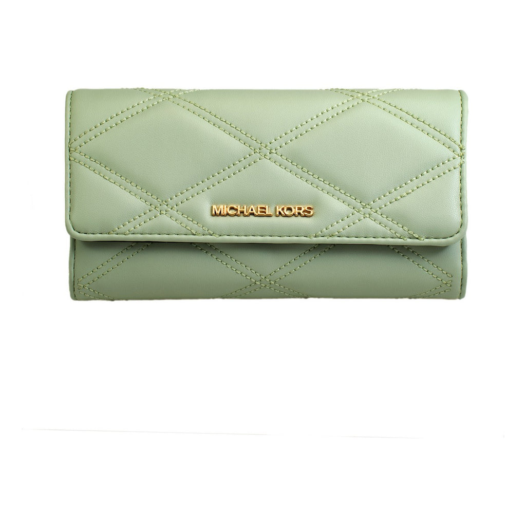 Michael Kors 35S2GTVF3U-ATOM-GREEN Leather Green Wallet – Designer Online