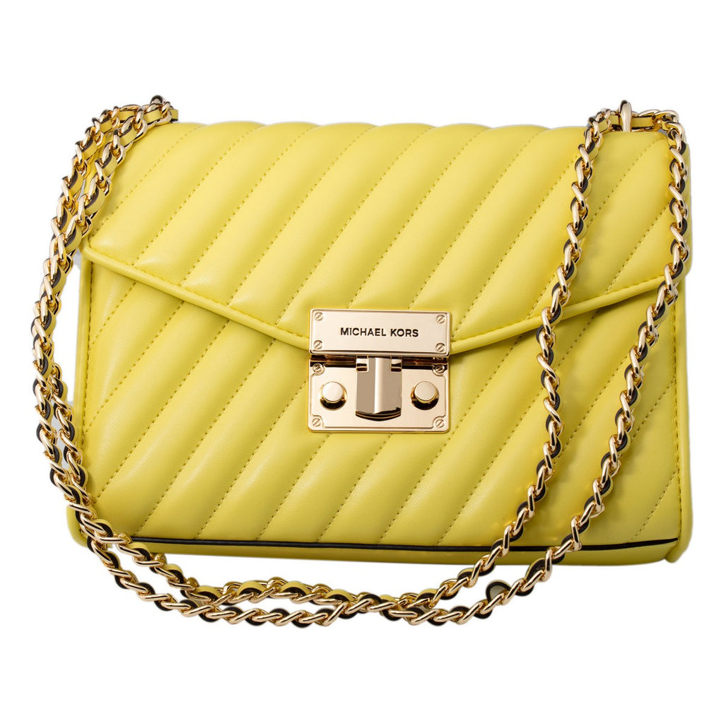 Michael Kors Soho Quilted Leather Shoulder Bag Yellow  CB Shop USA
