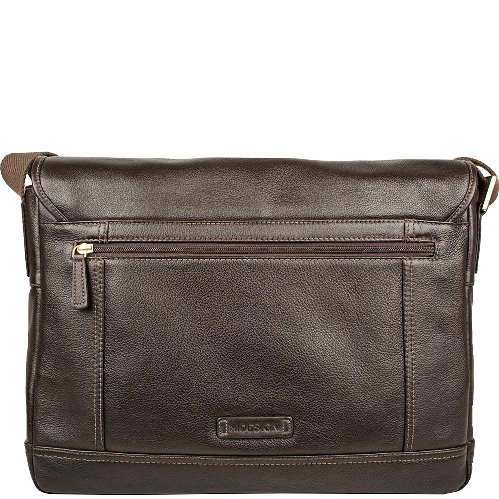 Hidesign Hunter Leather Messenger Bag Brown – Designer Online