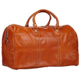 Floto Italian Milano Leather Duffle Bag Carry On Suitcase orange