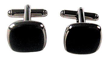 Square Black Cufflinks