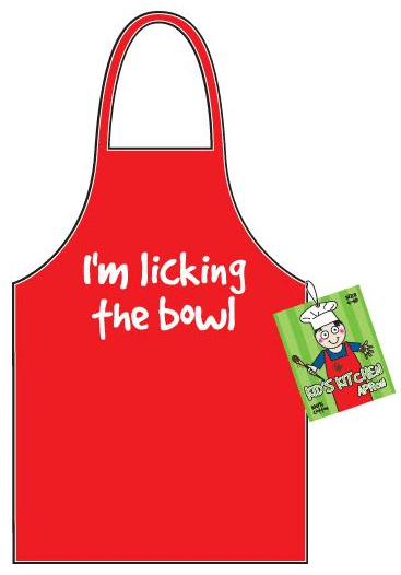 Kids I'm Licking The Bowl Apron