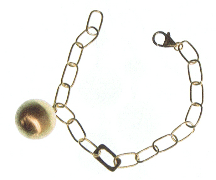 Liberte Open Link Bracelet with Ball Charm Feature (Style B112)
