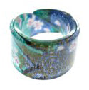 Megumi Japanese Resin Aqua Flat Ring