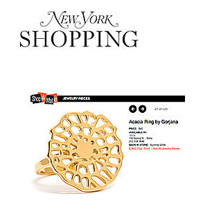 Gorjana Gold Plated Acacia Ring