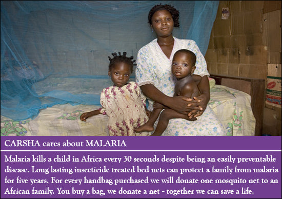 Carsha Cares About Malaria Donate A Mosquito Net