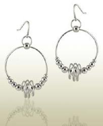 Liberte Hoop & Ball Earrings (Style E115)