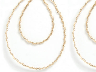 Gorjana Gold Plated Lace Hoop Earrings