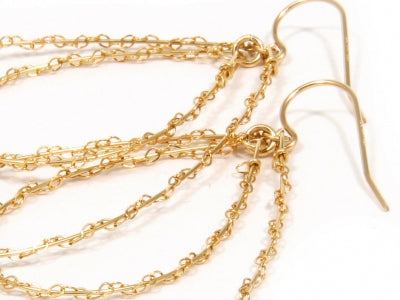 Gorjana Gold Plated Lace Hoop Earrings