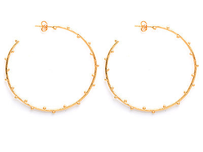 Gorjana Gold Plated Willow Hoop Earrings