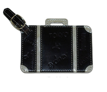 Suitcase Luggage Tag Black