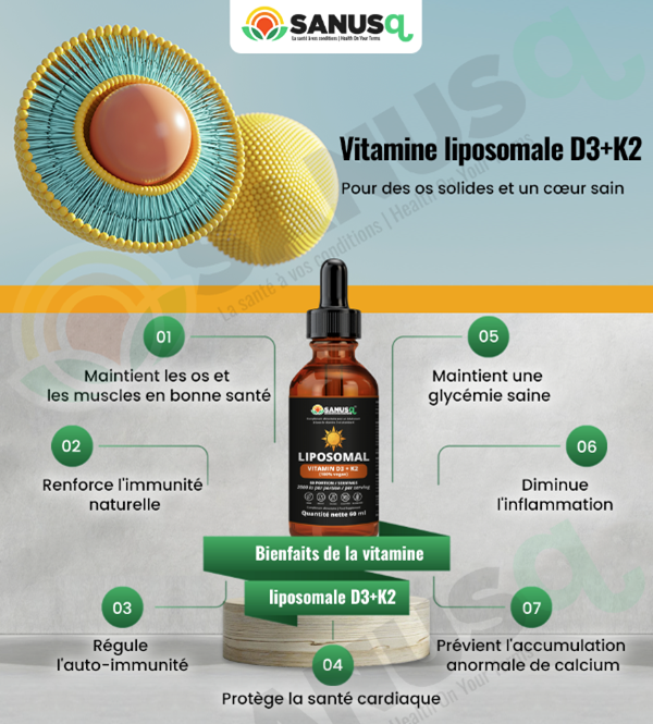 Bienfaits de la liposomale vitamine D3K2