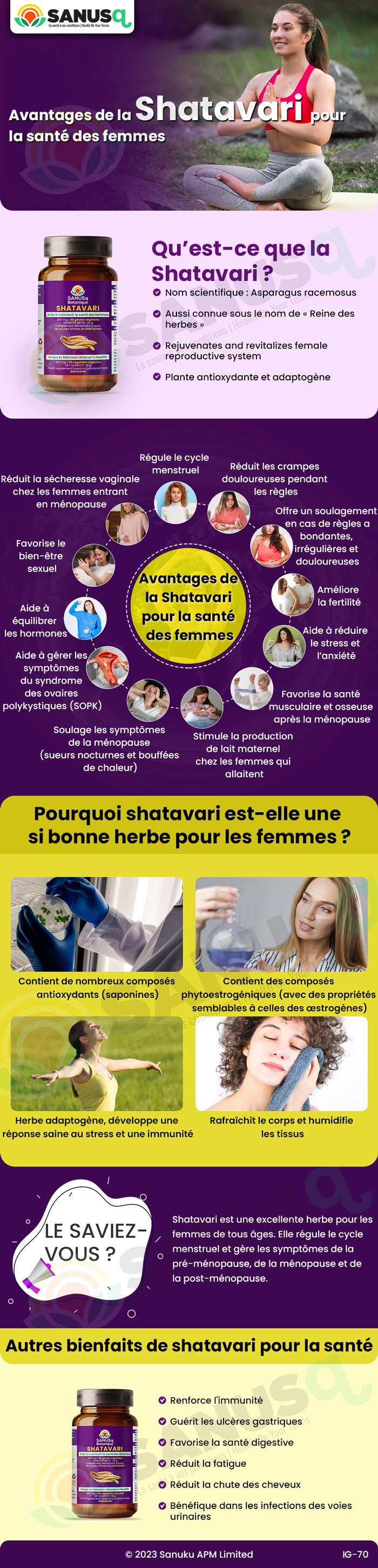 avantages de la shatavari pour la santé des femmes