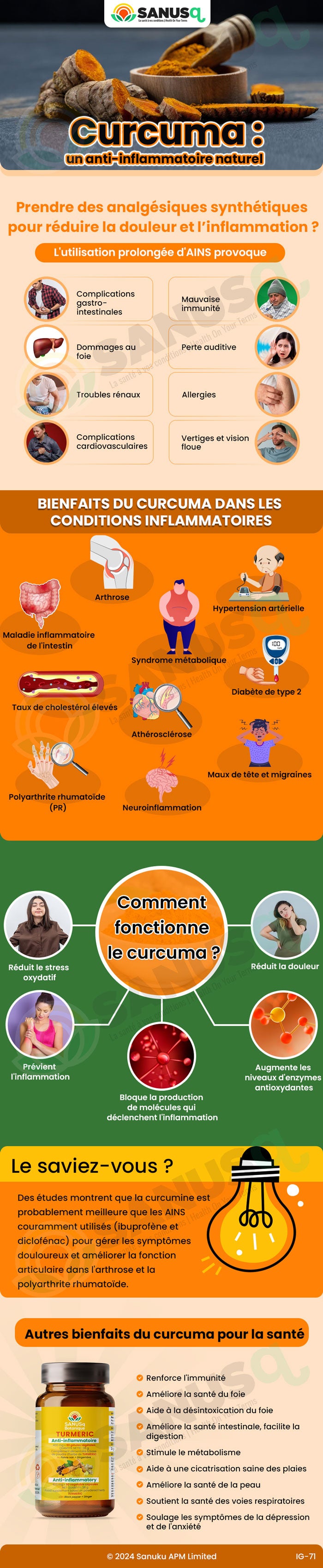 Les Bienfaits du Curcuma