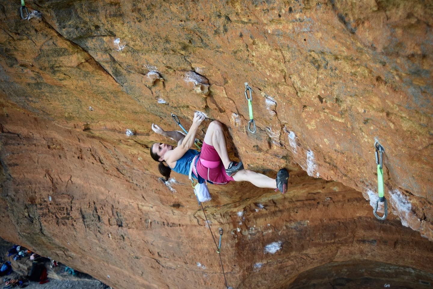 Carlie Lebreton rock climber