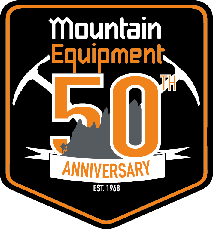 Mountain Equipment 50th Anniversary Logo Badge