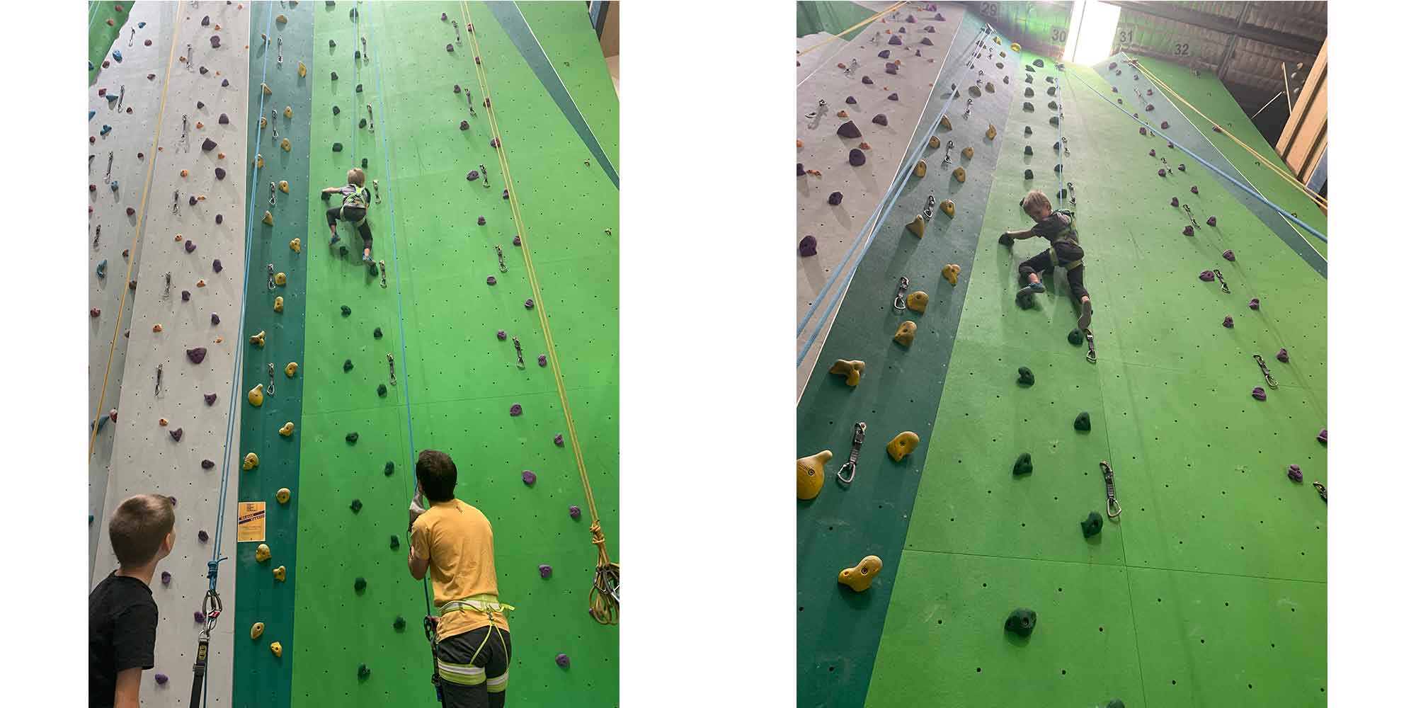 Kids and youth climbing