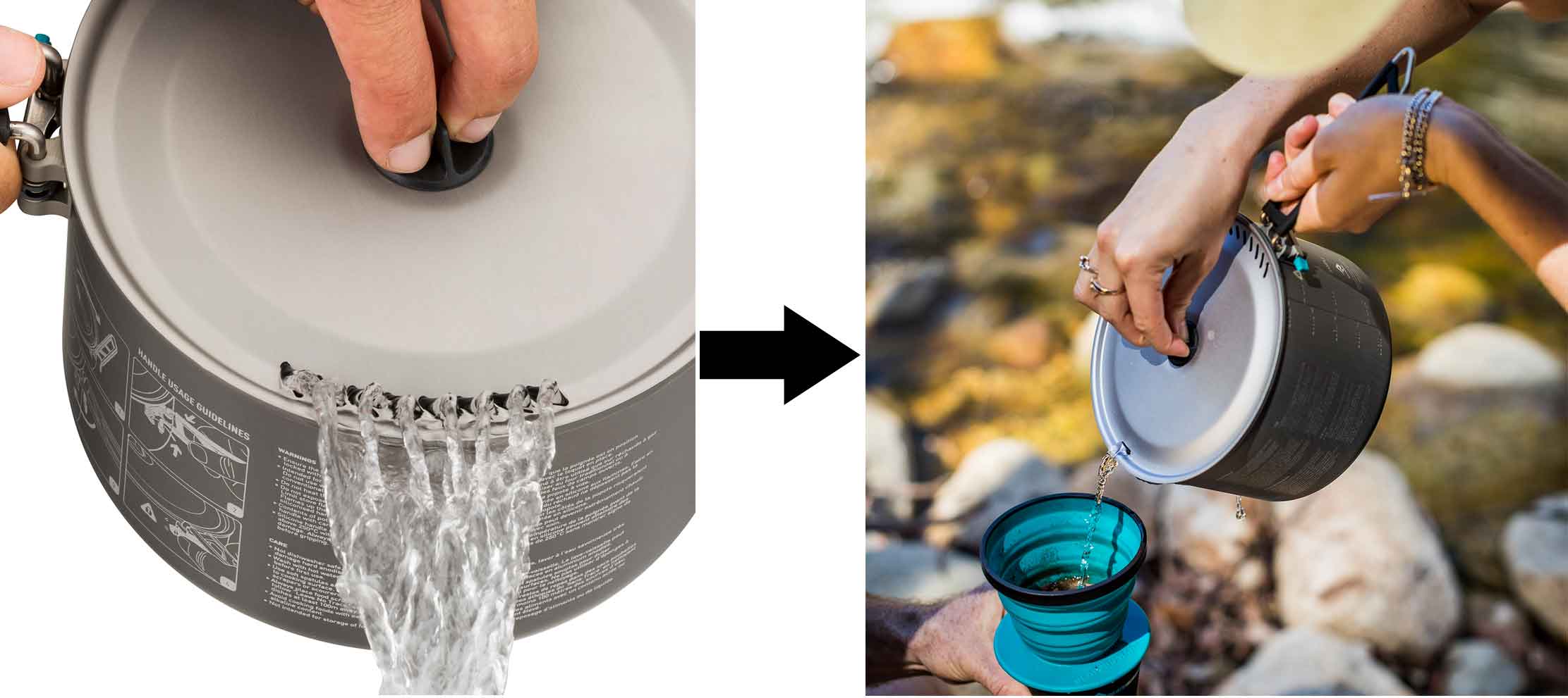 Sea To Summit Alpha pots strainer and pourer lid