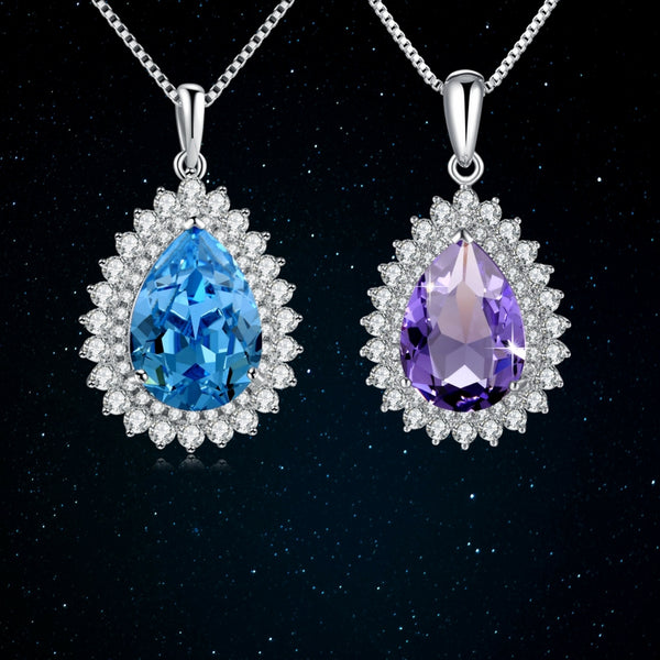 Plato H Jewelry | Water Drops Crystal Necklace