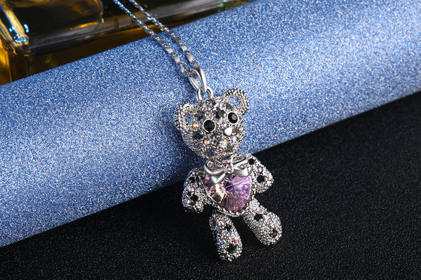 Cute Bear Necklace | Plato H Jewelry