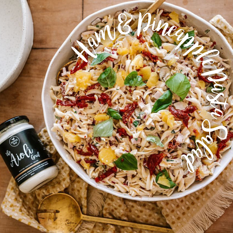 Pepper & Me Club Ham & Pineapple Pasta Salad Recipe 