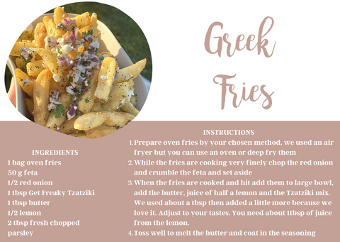 Pepper & Me Greek Fries Recipe NZ