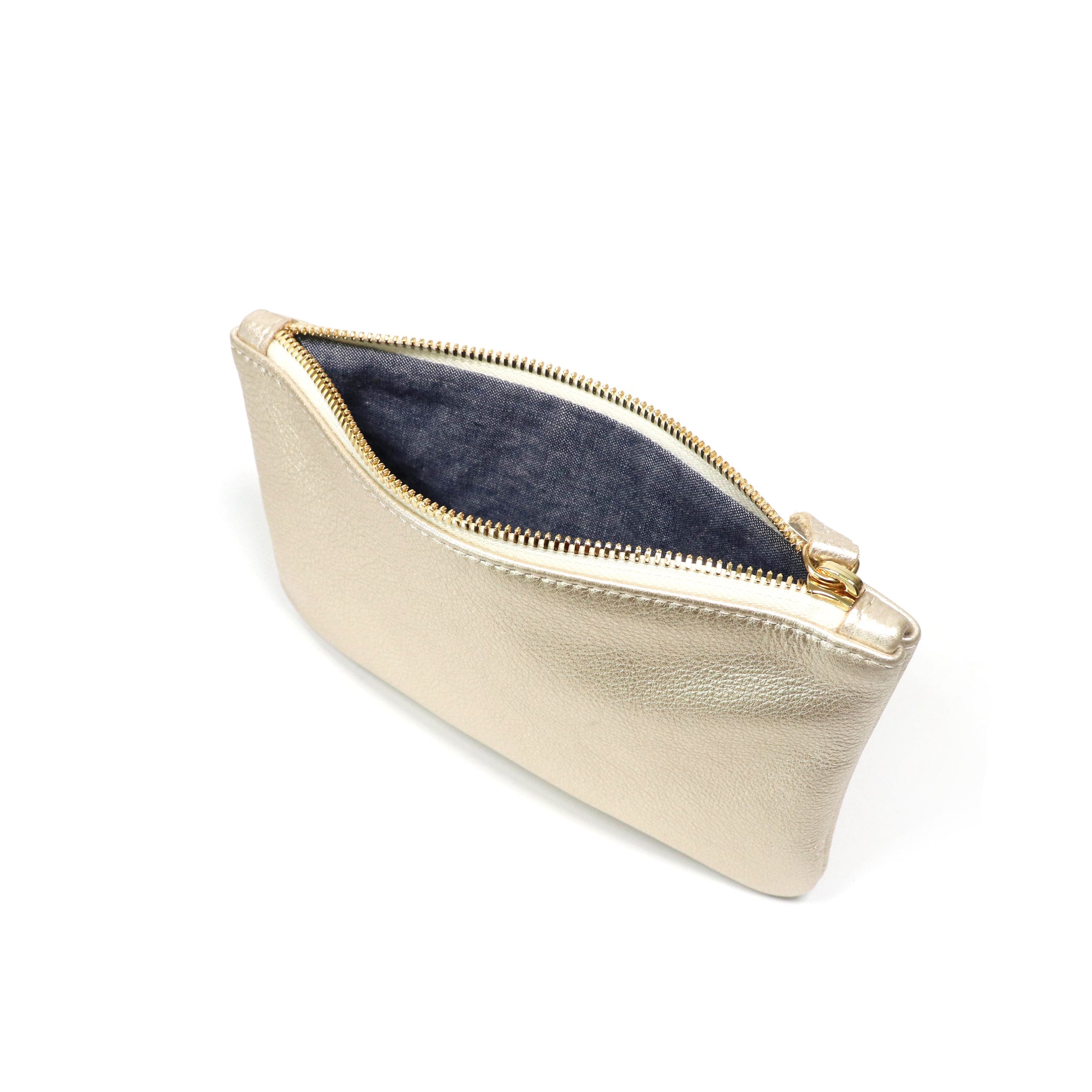 Small Distressed Metallic Pouch — by elke