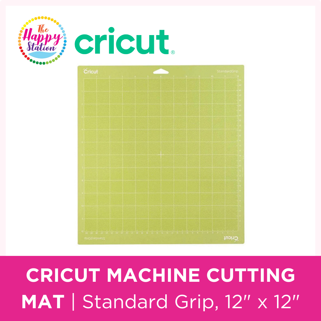 CRICUT, Machine Cutting Mat, Standard Grip, 12 x 12 (2 pack), The Happy  Station