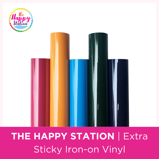 THE HAPPY STATION | Extra Sticky Iron On Vinyl Image 1