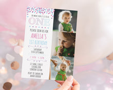 Confetti 1st Birthday Invitations