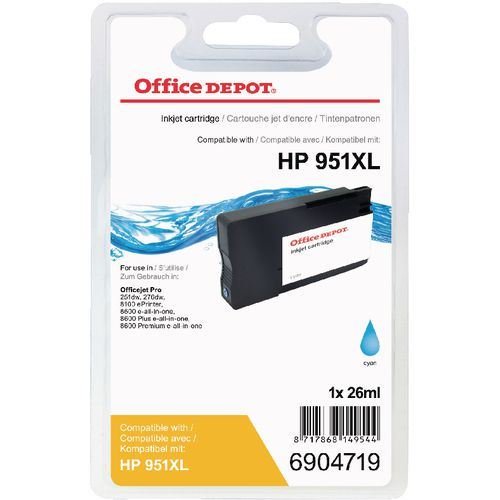 Office Depot Compatible Hewlett Packard No. 951XL Cyan Ink Cartridge —  Parkem