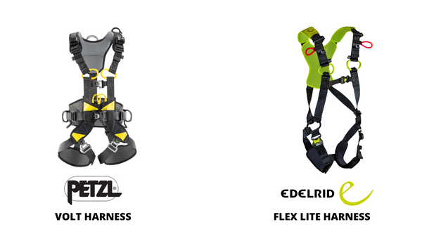 Petzl VOLT Harness & Edelrid Flex Lite Harness