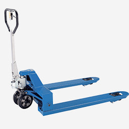 Blue and silver premium pallet truck