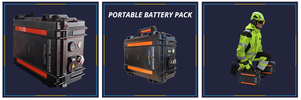 Pacco batteria portatile bastonato