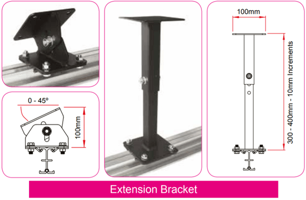 Doughty Studio Rail - Soporte de extensión